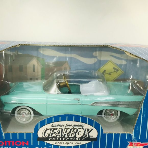 Gearbox 1997 Vintage 1957 Chevy Bel Air Convertible Serial #03687 Pedal Car New - Picture 9 of 10